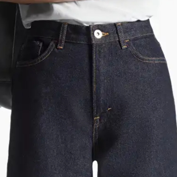 COS Tapered Ankle-Length Jeans Dark Indigo Colour (Eu Size 25) - Picture 3 of 5